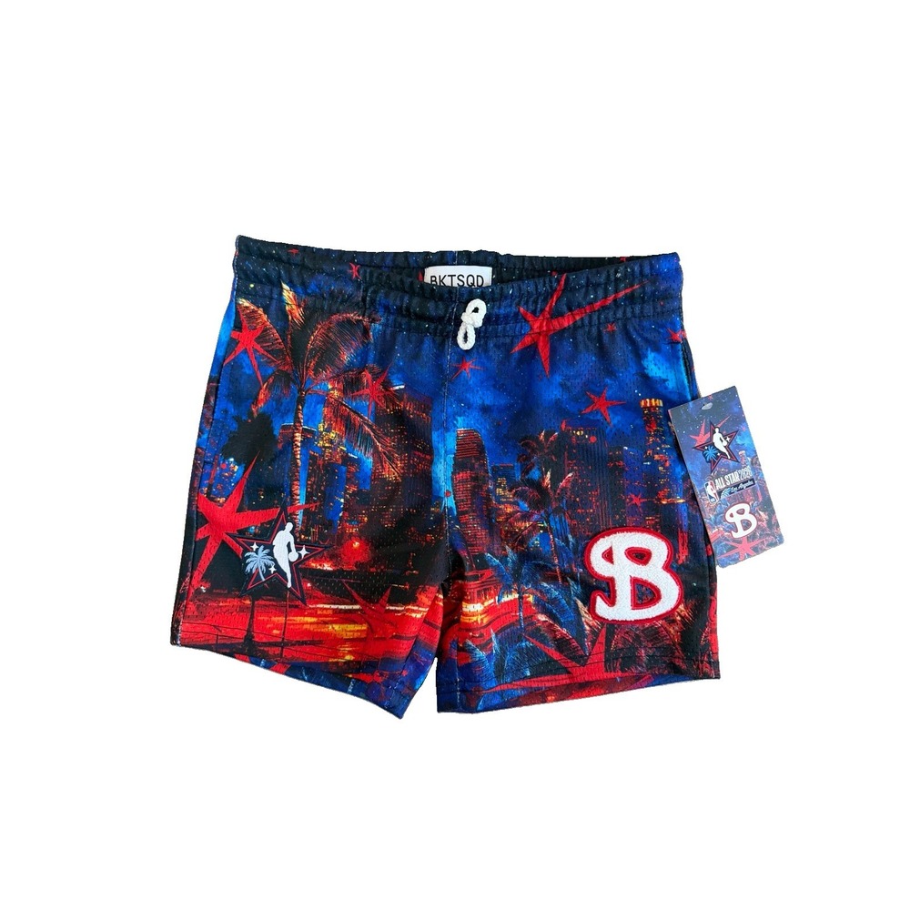 BKTSQD Bucket Squad NBA All-Stars 2026 Los Angeles Youth Large Shorts YL NWT